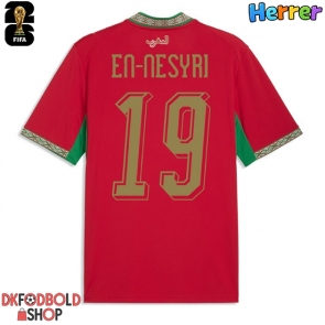 Marokko Youssef En-Nesyri #19 Hjemmebanetrøje VM 2026 Kort ærmer